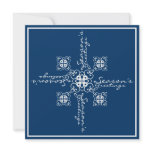 Snowflake Season's Greeting invitations