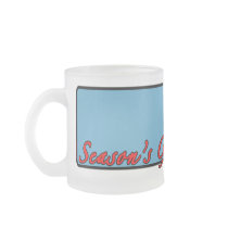 Snowflake Season's Greetings Mug mugs