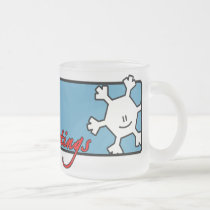 Snowflake Season's Greetings Mug mugs
