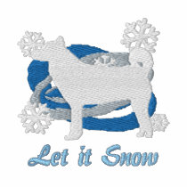 Snowflake Shiba Inu Embroidered Sweatshirt embroidered shirts