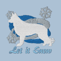 Snowflake Shiloh Shepherd Embroidered Hoodie embroidered shirts by MenagerieMayhem Snowflake Shiloh Shepherd Embroidered Hoodie embroidered shirts