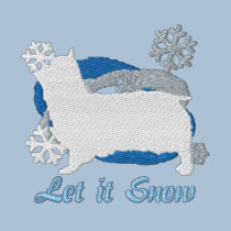Snowflake Silky Terrier Embroidered Sweatshirt embroidered shirts by MenagerieMayhem Snowflake Silky Terrier Embroidered Sweatshirt embroidered shirts