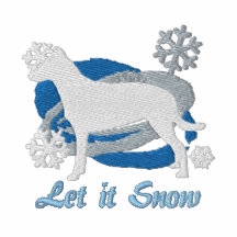Snowflake Smooth Collie Embroidered Sweatshirt