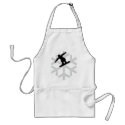 snowflake snowboarder icon aprons
