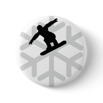 snowflake snowboarder icon button
