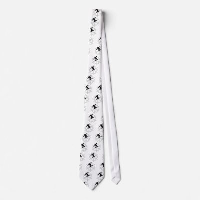 snowflake snowboarder icon neck ties by Tomaniac