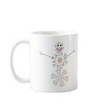 Snowflake Snowman Coffee Cup