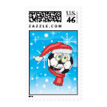 snowflake Soccer ball santa Postage