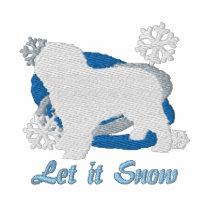 Snowflake Spanish Water Dog Embroidered embroidered shirts by MenagerieMayhem Snowflake Spanish Water Dog Embroidered embroidered shirts