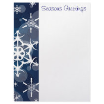 Snowflake Stationary letterhead by Christianphotogirl Snowflake Stationary letterhead
