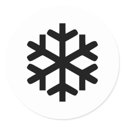 Snowflake stickers