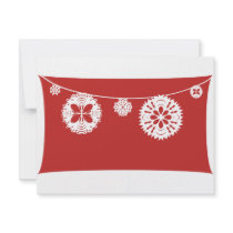 Snowflake String invitations by jarnolddesign Snowflake String invitations