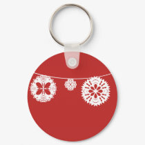 Snowflake String keychains