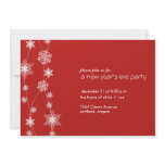 Snowflake strings - New Year's Party Invitation