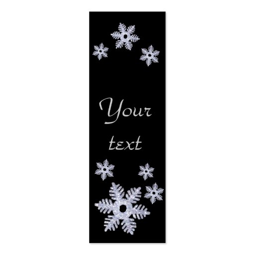 Snowflake~ Style A BookMarks Business Cards