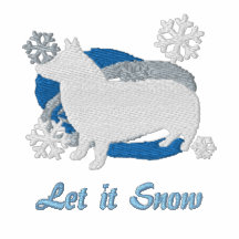Snowflake Swedish Vallhund Embroidered Sweatshirt