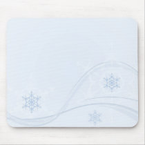 Snowflake Swirl mousepads by Mastershay Snowflake Swirl mousepads