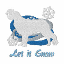 Snowflake Toller Embroidered Zipper Hoodie embroidered shirts