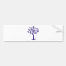 Snowflake Tree Bumper Sticker