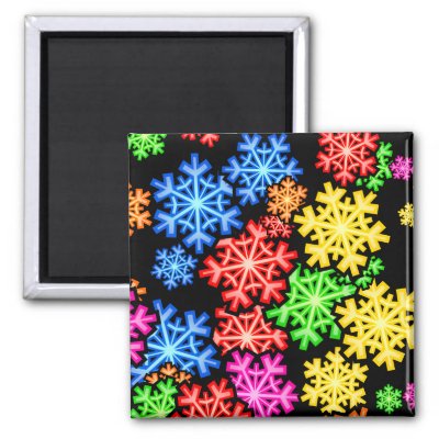 snowflakes wallpaper. Snowflake Wallpaper Magnets by
