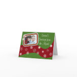 Snowflake Wave Photo Greeting Card