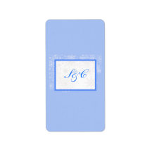 Snowflake Wedding Hershey's Miniature Custom Address Labels