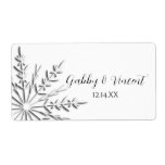 Snowflake Wedding Stickers
