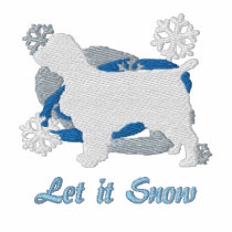 Snowflake Welsh Springer Spaniel embroidered shirts by MenagerieMayhem Snowflake Welsh Springer Spaniel embroidered shirts