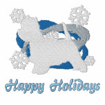 Snowflake Westie Embroidered Shirt (Long Sleeve)