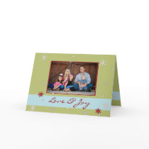 Snowflake Whimsy Folded Photo Card