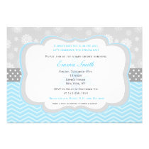 Snowflake Winter Baby Shower Invitations invitations