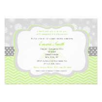 Snowflake Winter Baby Shower Invitations invitations