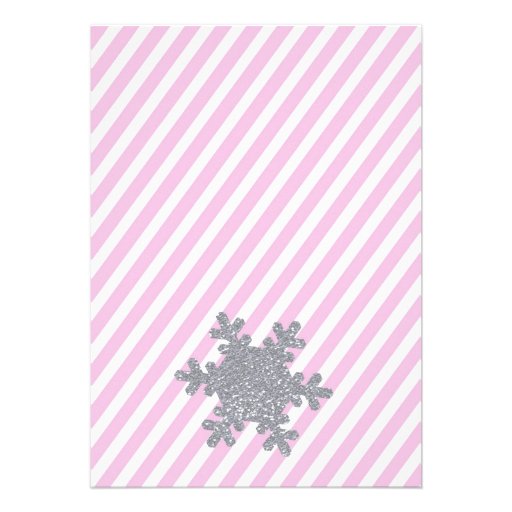 Snowflake Winter ONEderlandmBirthday Invitation