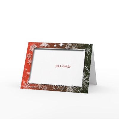 Snowflake Winter Template Card by aslentz