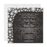 Snowflake Winter Wedding Invitation