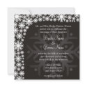 Snowflake Winter Wedding Invitation invitation