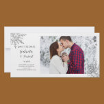 Snowflake Winter Wedding Save the Date Photo Card photo cards
