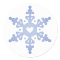 Snowflake with heart center sticker by sweetlittlebling Snowflake with heart center sticker