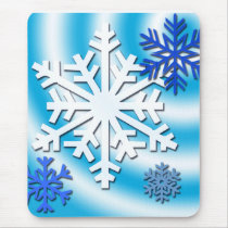 SnowFlake Wonderland mousepads