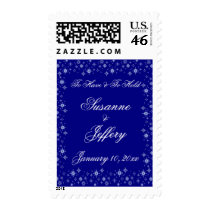 Snowflake Wonderland Wedding Stamp