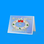 Snowflake Wreath Christmas Card cards
