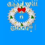 Snowflake Wreath Ladies Long Sleeve Shirt