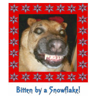 Snowflake Zombie Dog, Bitten by a Snowflake! shirt