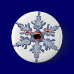 Snowflake Zombie! Round Button buttons