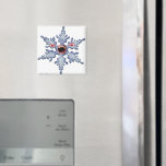 Snowflake Zombie! Square Magnet magnets