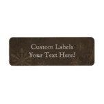 Snowflakes 4 - Original Dark Sepia Custom Labels
