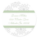 Snowflakes Adderess Labels stickers