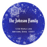 Snowflakes Address Label