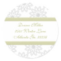 Snowflakes Address Labels stickers