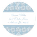 Snowflakes Address Labels stickers